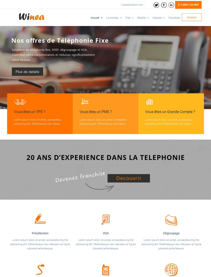 site-web-telecommunication-marrakech